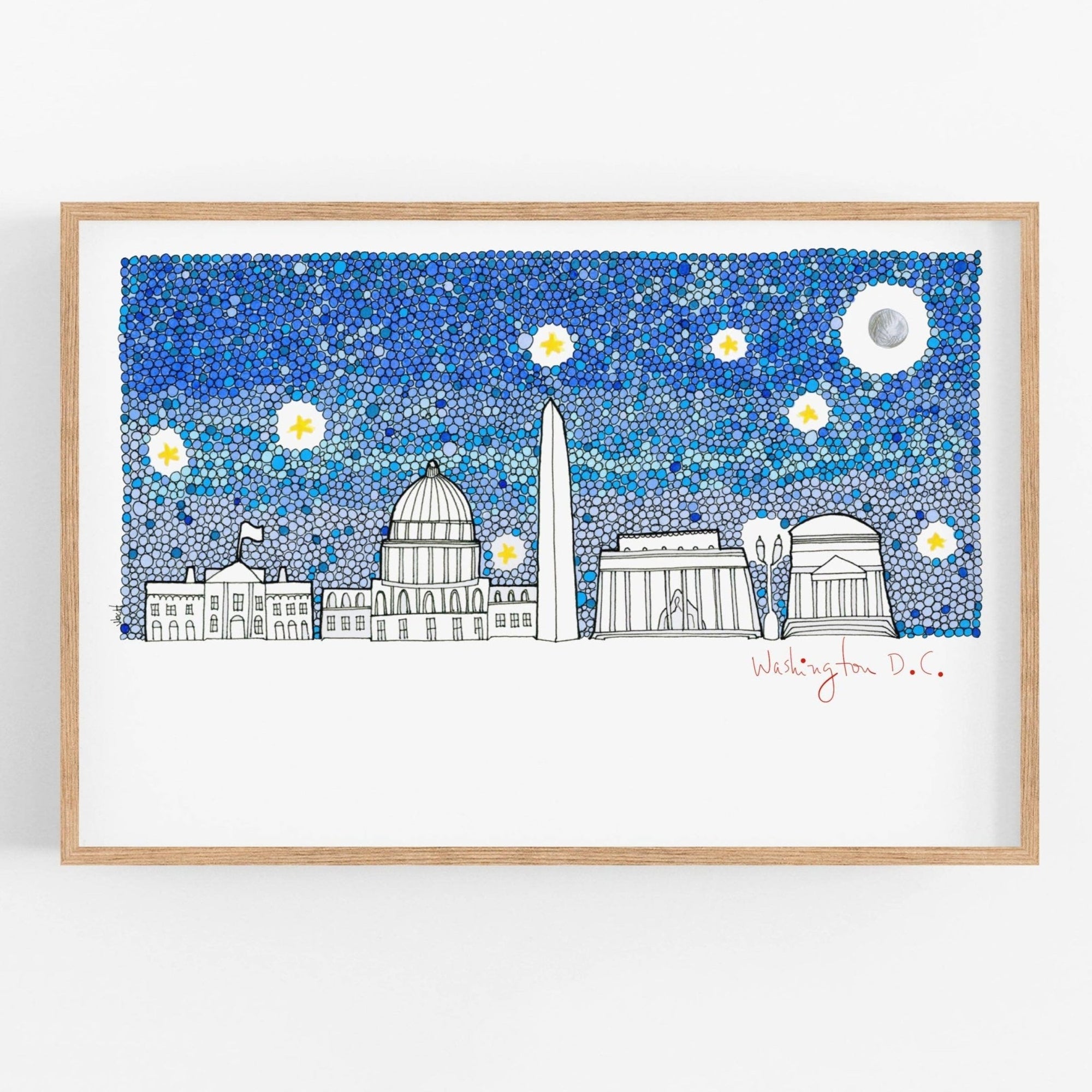 Art Print - Washington DC Simple Skyline - Gift & Gather