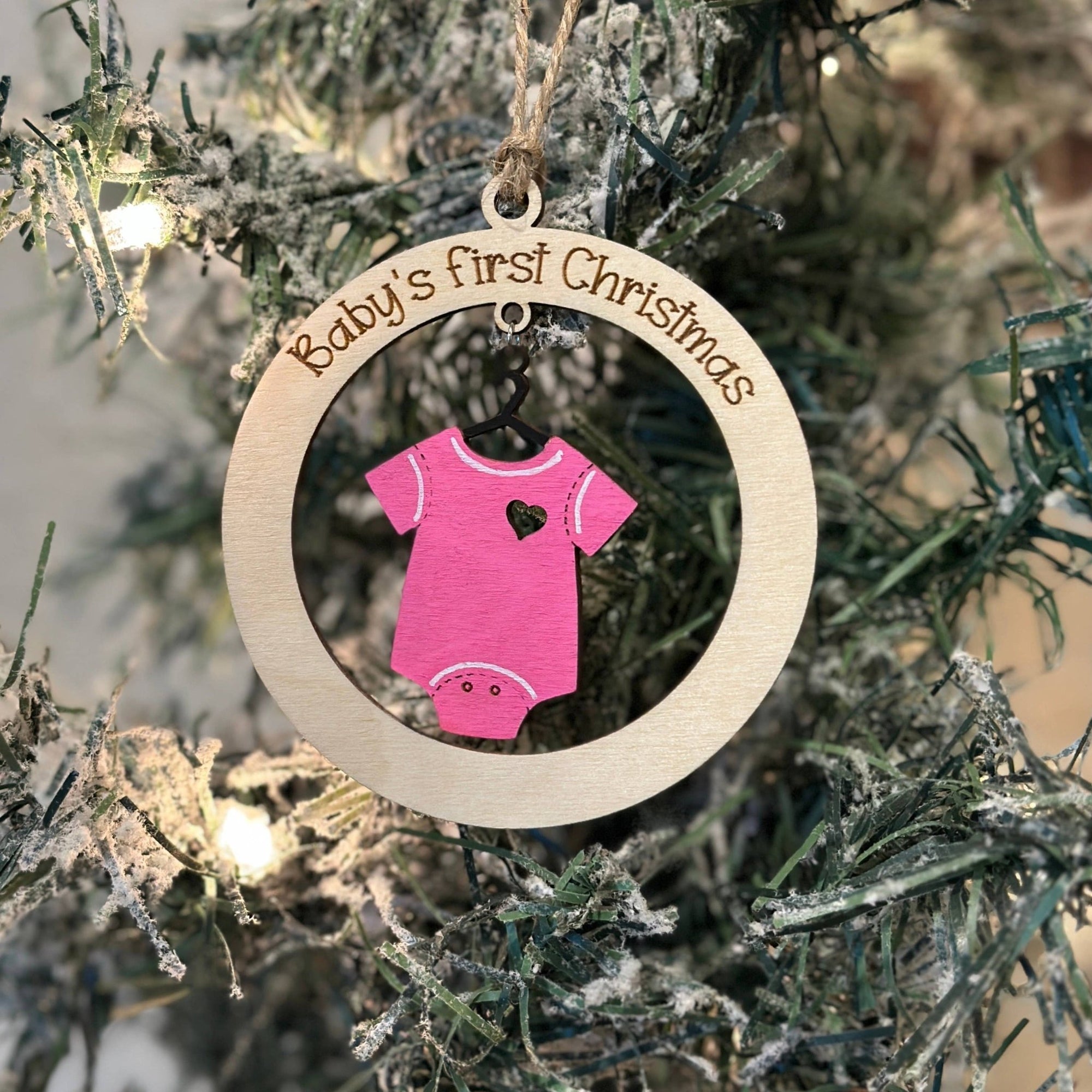 Baby First Christmas Ornament - Pink - Gift & Gather