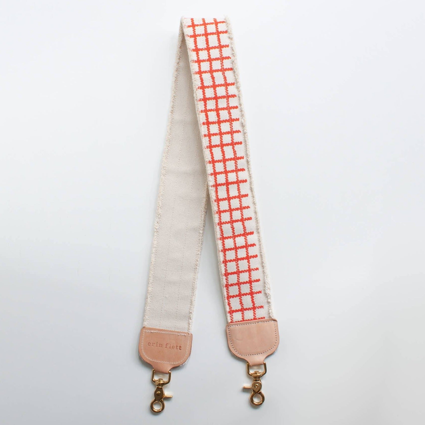 Leather and Woven Bag Strap