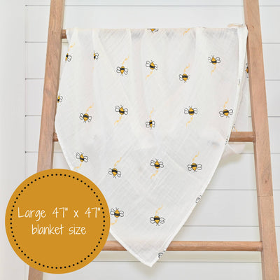 Bee-utiful Baby Swaddle Blanket - Gift & Gather