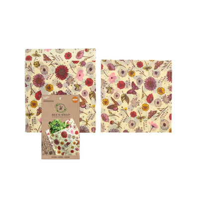Bee's Wrap - 2 Pack - Large Vegan Produce Bag - Meadow Magic - Gift & Gather