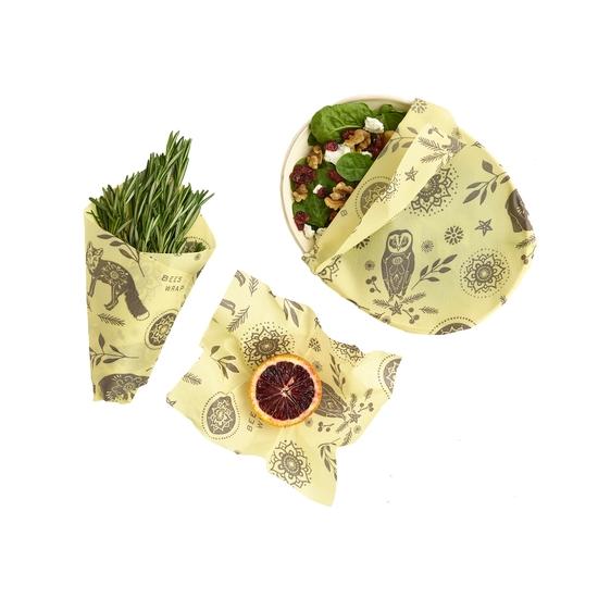 Bees Beeswax Wrap, Set of 3