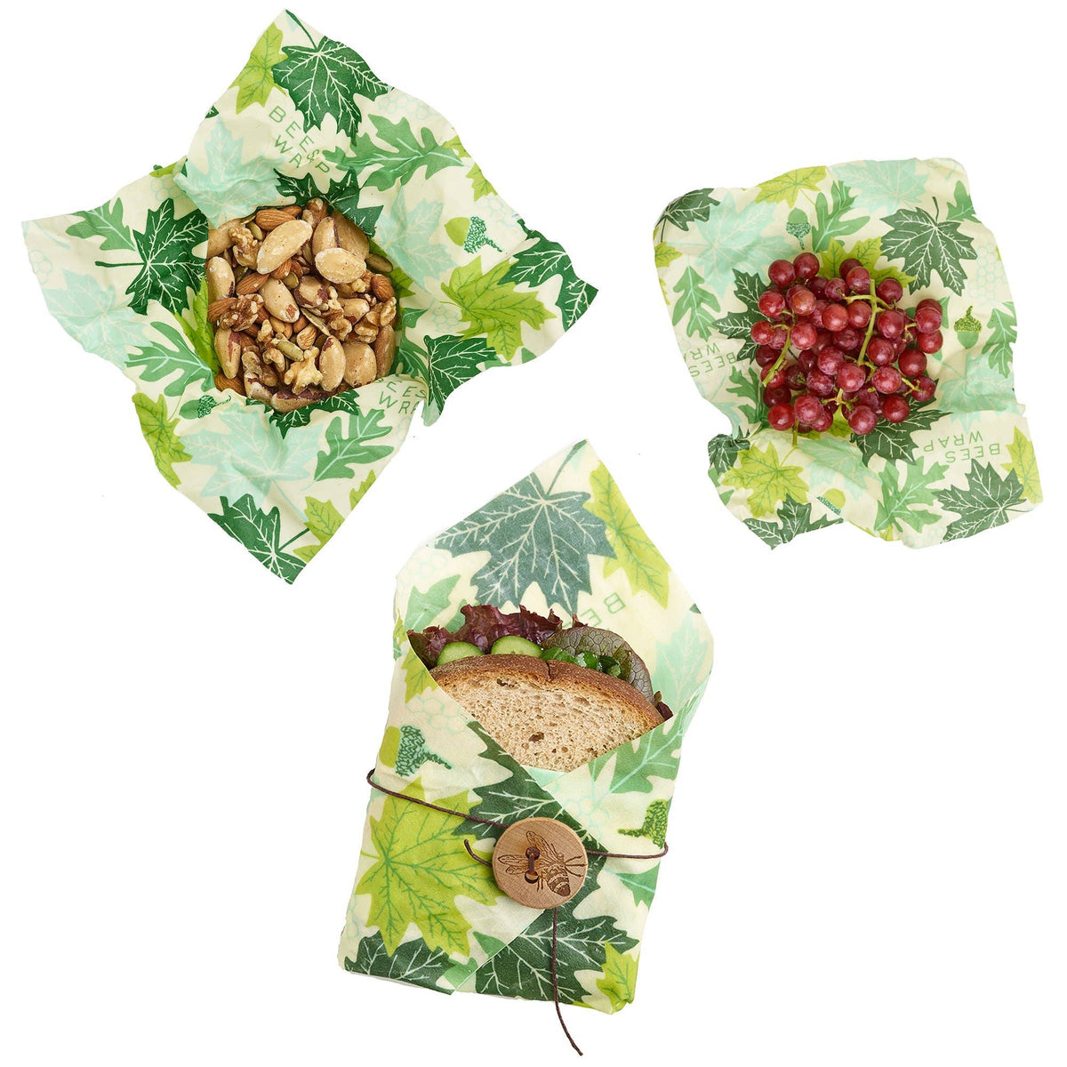 Bee's Wrap - Lunch Pack - Forest Floor Print - Gift & Gather