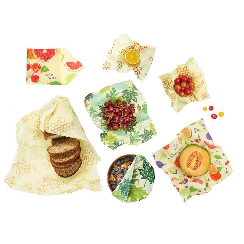 Bee's Wrap - Variety Pack - Fresh Fruit, Forest Floor, & Honeycomb Prints - Gift & Gather