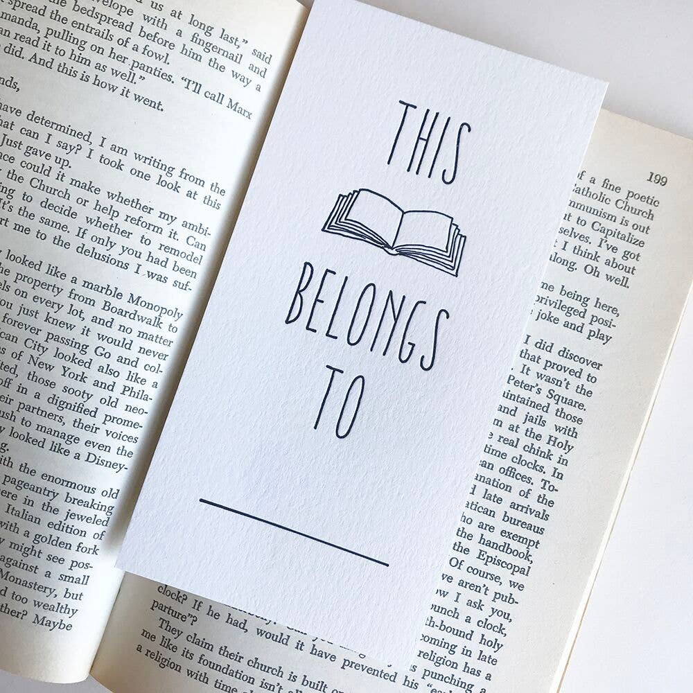 Bookmark - This Book Belongs To - Gift & Gather