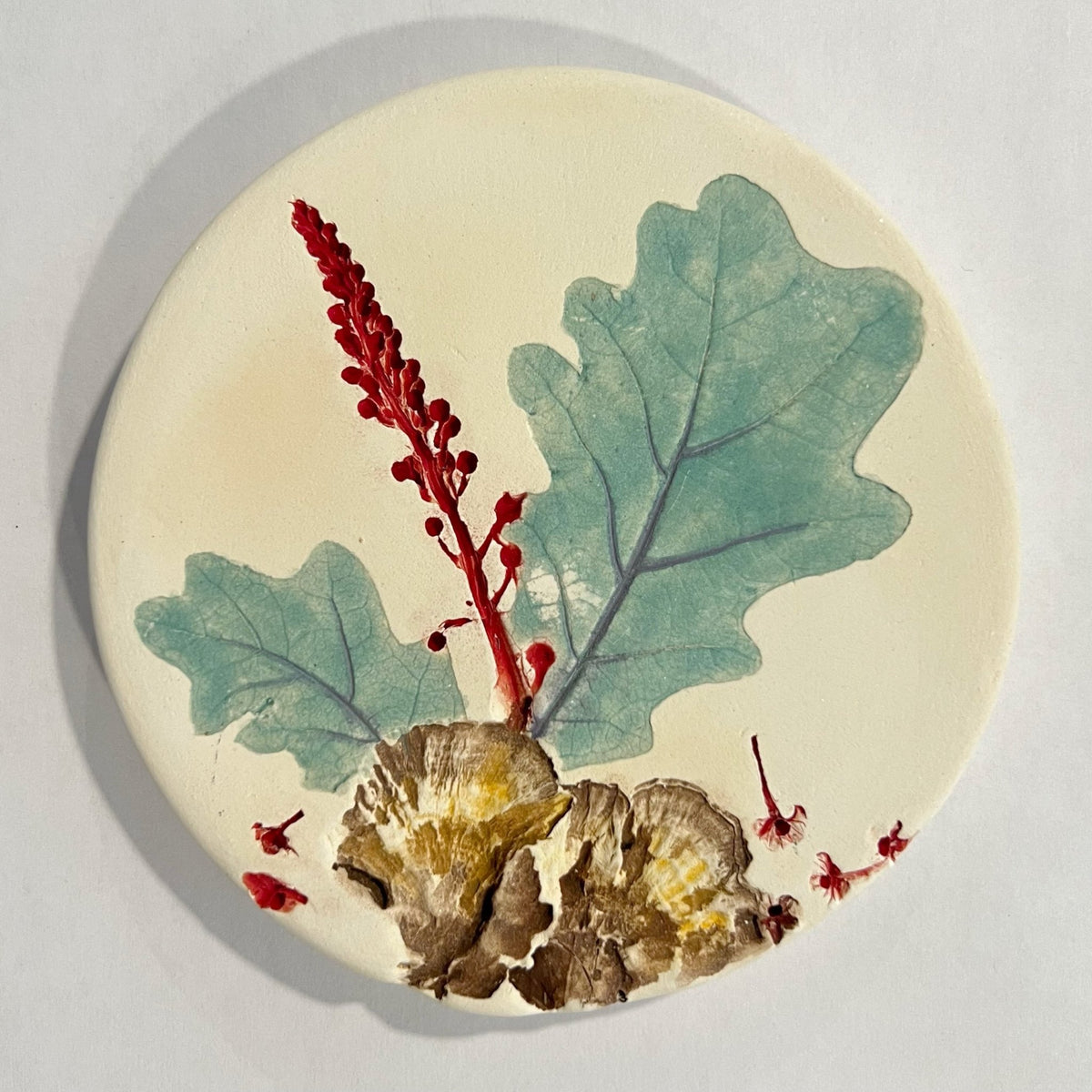 Botanical Coasters - Seafoam Blue Leaf - Gift & Gather