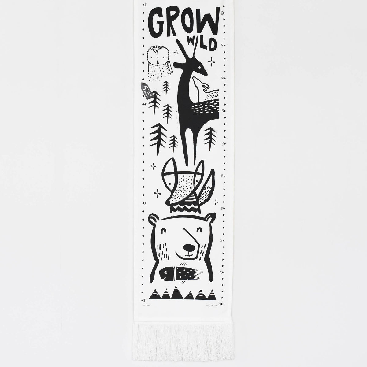 Canvas Growth Chart - Woodland - Gift & Gather