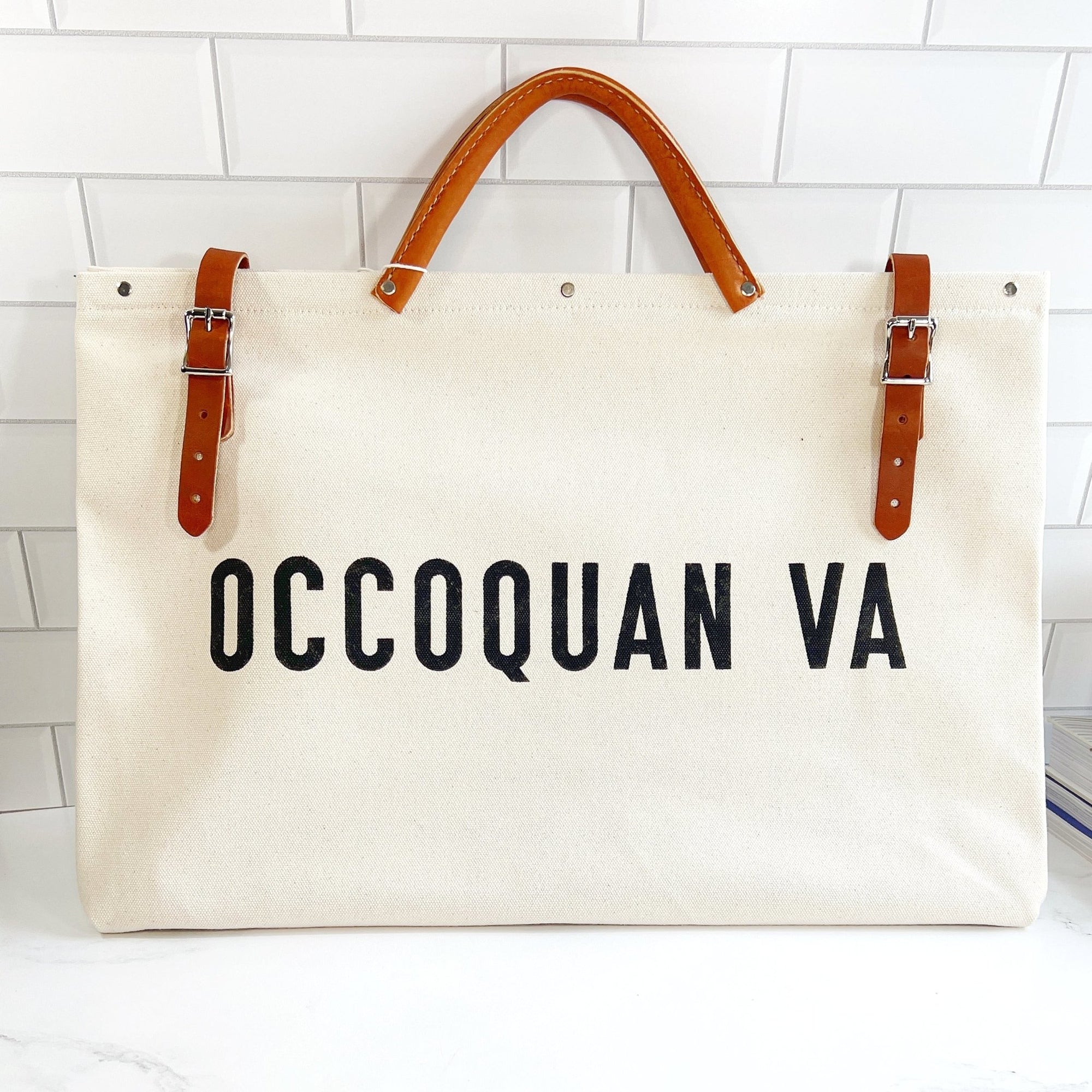 Canvas Utility Bag - Occoquan, VA - Natural - Gift & Gather