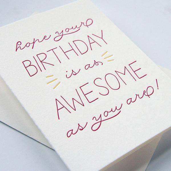 Card - Awesome Birthday - Gift & Gather