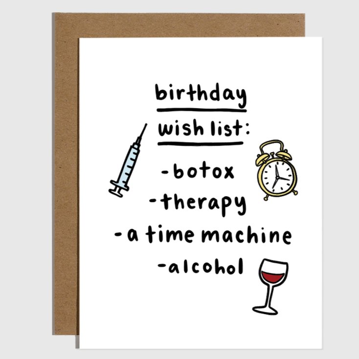 Card - Birthday Wishlist - Gift & Gather