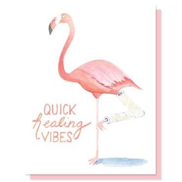Card - Flamingo Get Well - Gift & Gather