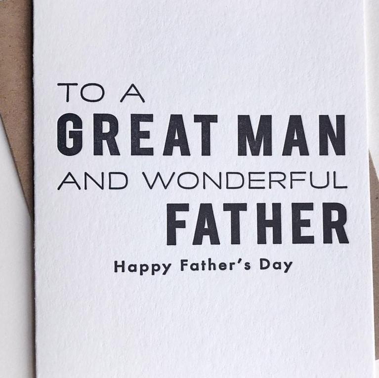 Card - Great Man - Gift & Gather
