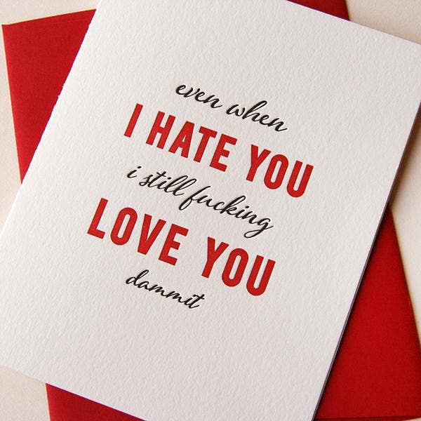 Card - Hate You, Love You - Gift & Gather