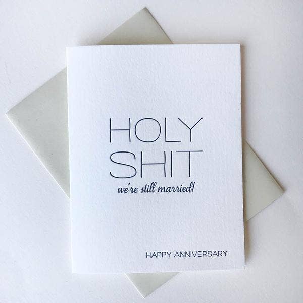 Card - Holy Shit Anniversary - Gift & Gather