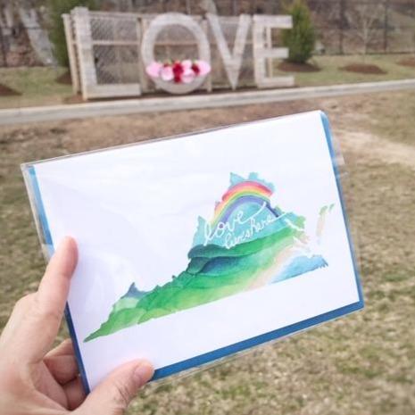 Card - Love Lives Here VA - Gift & Gather