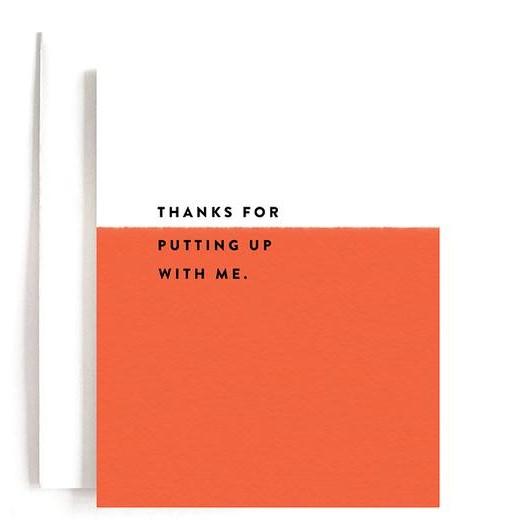 Card - Putting Up With Me - Gift & Gather