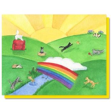 Card - Rainbow Bridge Cat - Gift & Gather