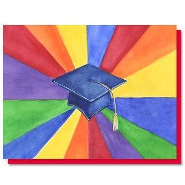 Card - Rainbow Graduation - Gift & Gather