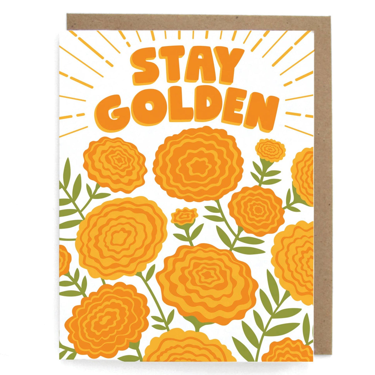 Card - Stay Golden Marigold - Gift & Gather