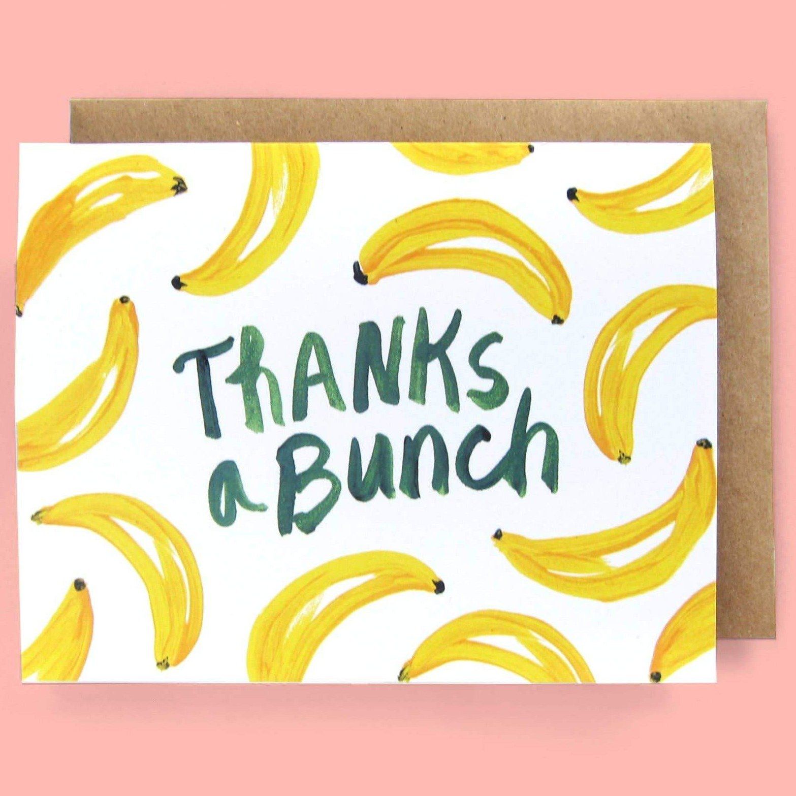 Card - Thanks A Bunch Bananas - Gift & Gather
