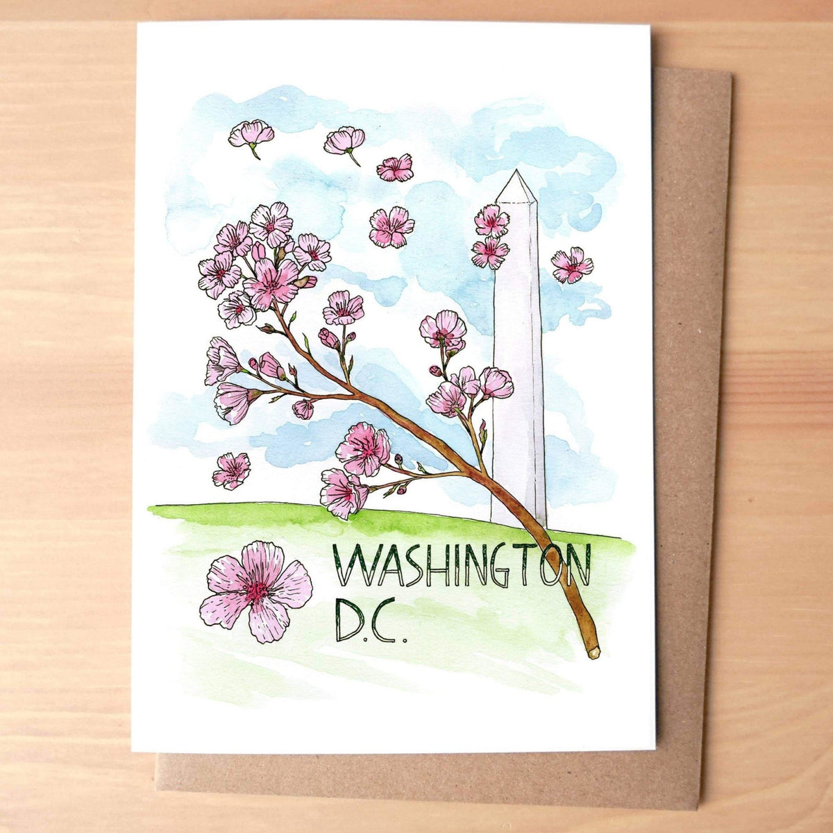 Card - Washington, DC Cherry Blossoms - Gift & Gather
