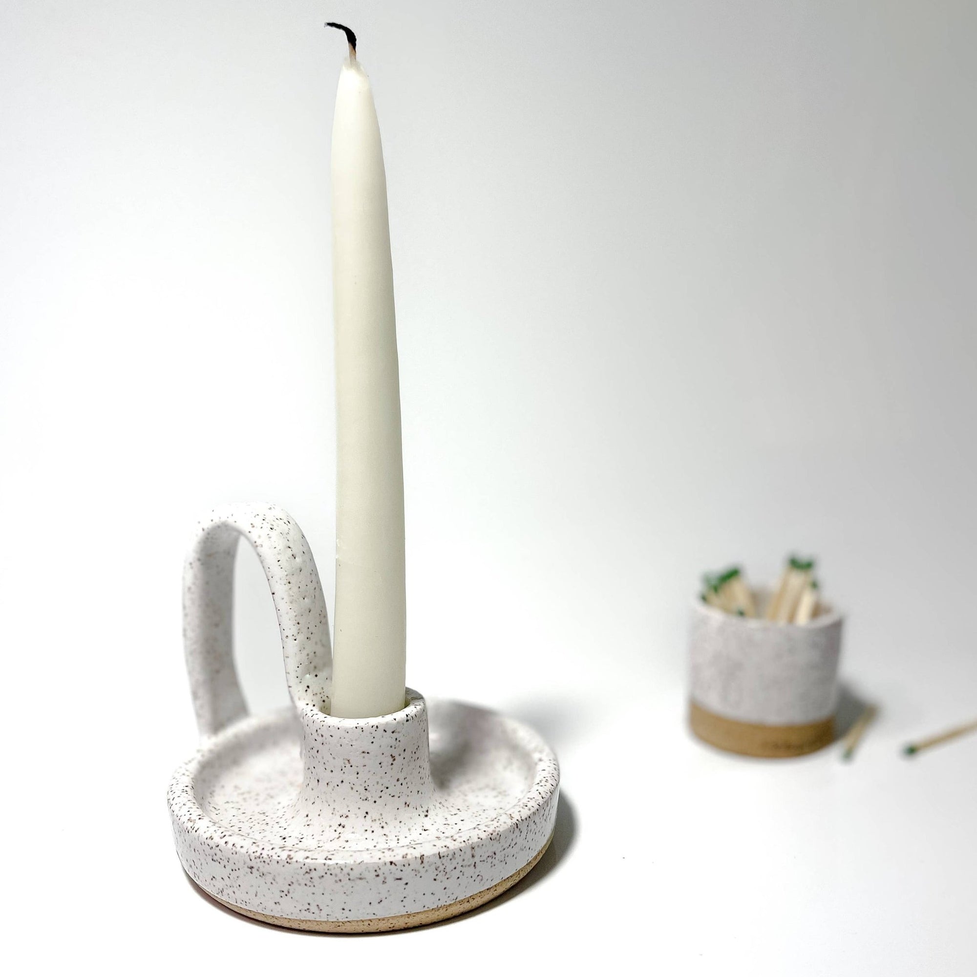 Ceramic Candle Taper with Loop - Gift & Gather