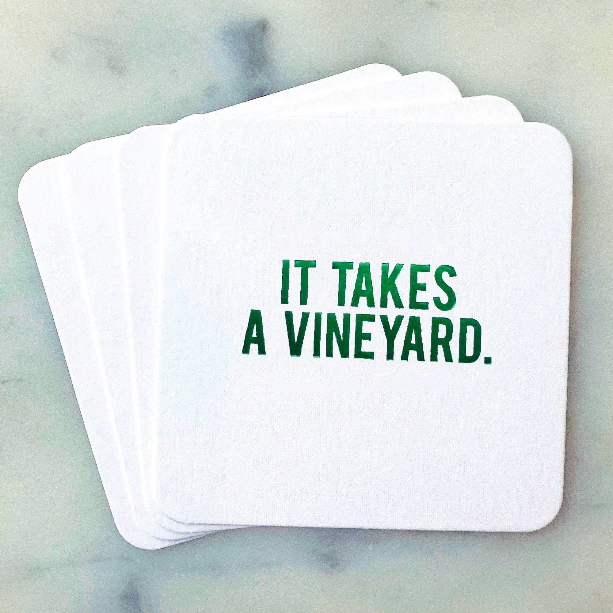 Coasters - It Takes A Vineyard - Gift & Gather