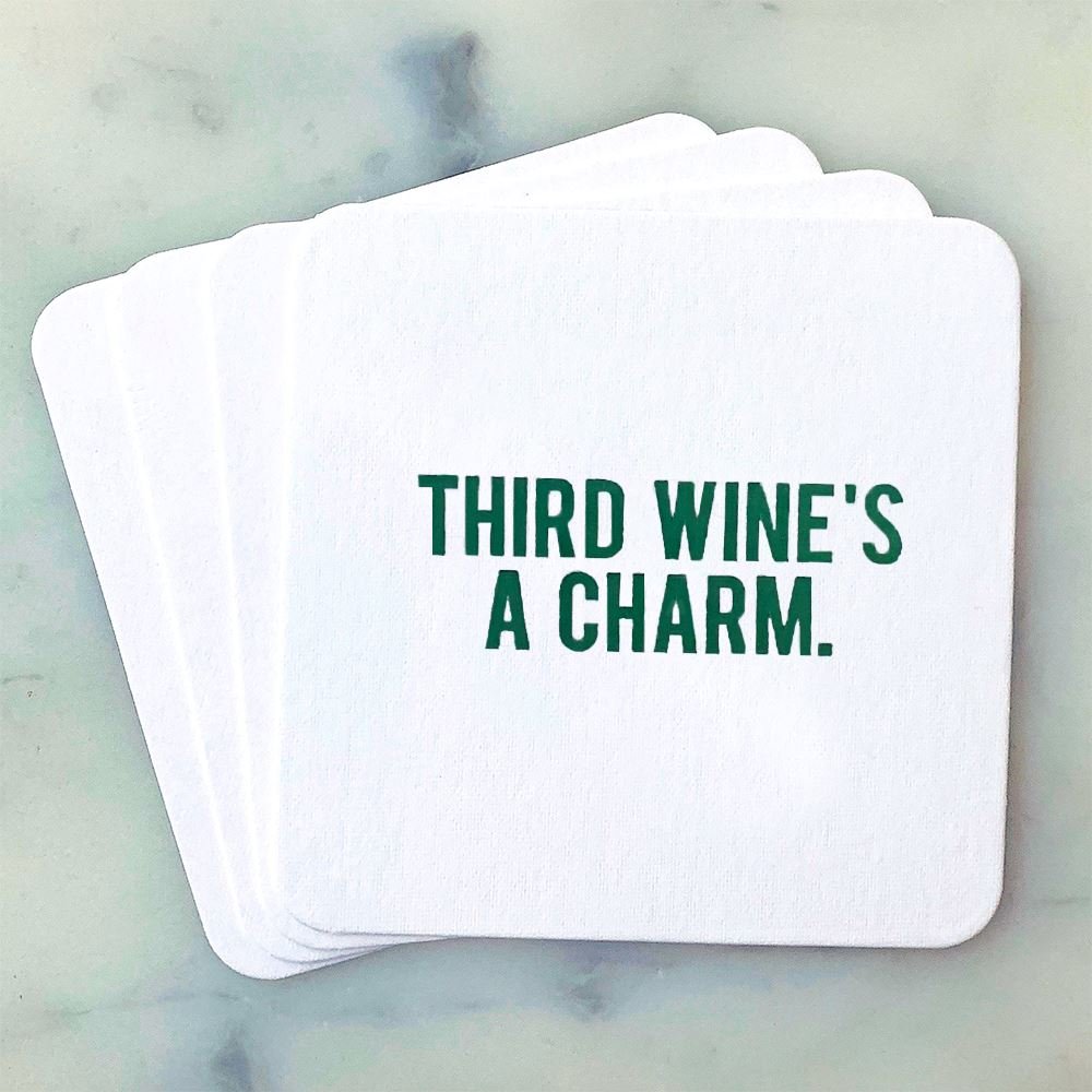 Coasters - Third Wine's a Charm - Gift & Gather