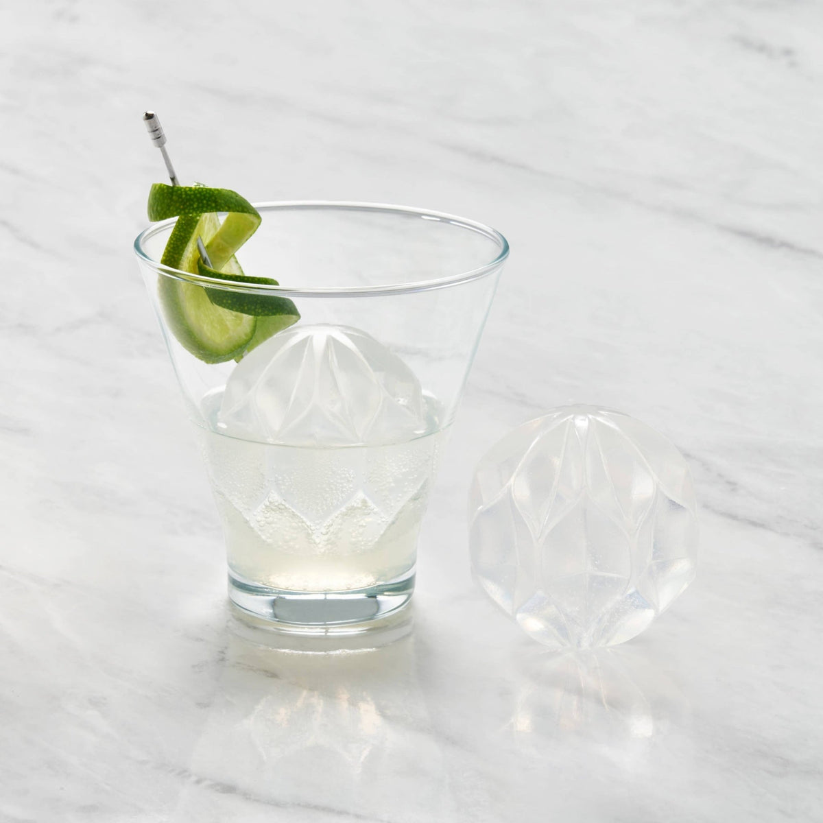 Cocktail Ice Mold - Ripple - Charcoal - Gift & Gather