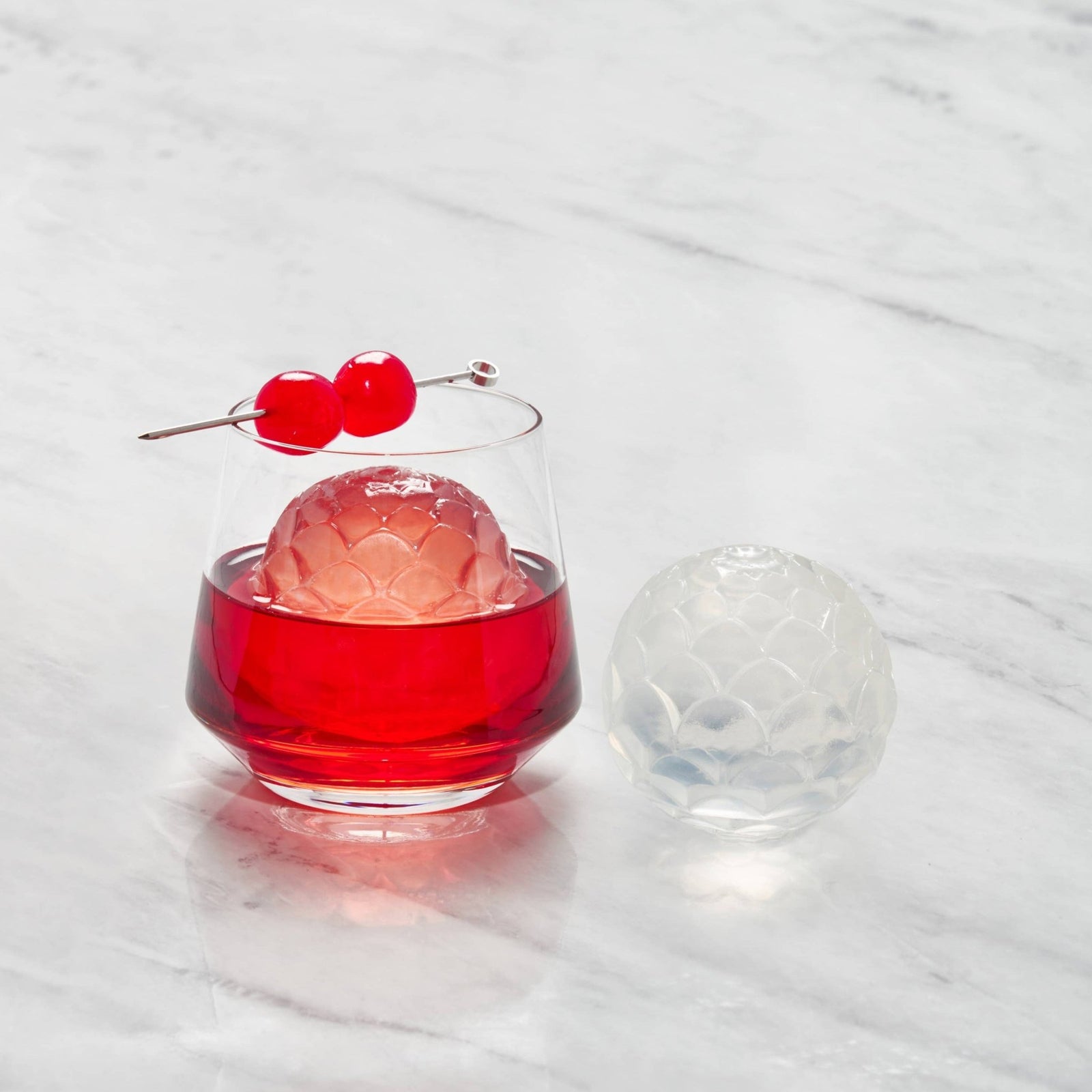 Cocktail Ice Tray - Petal - Charcoal - Gift & Gather