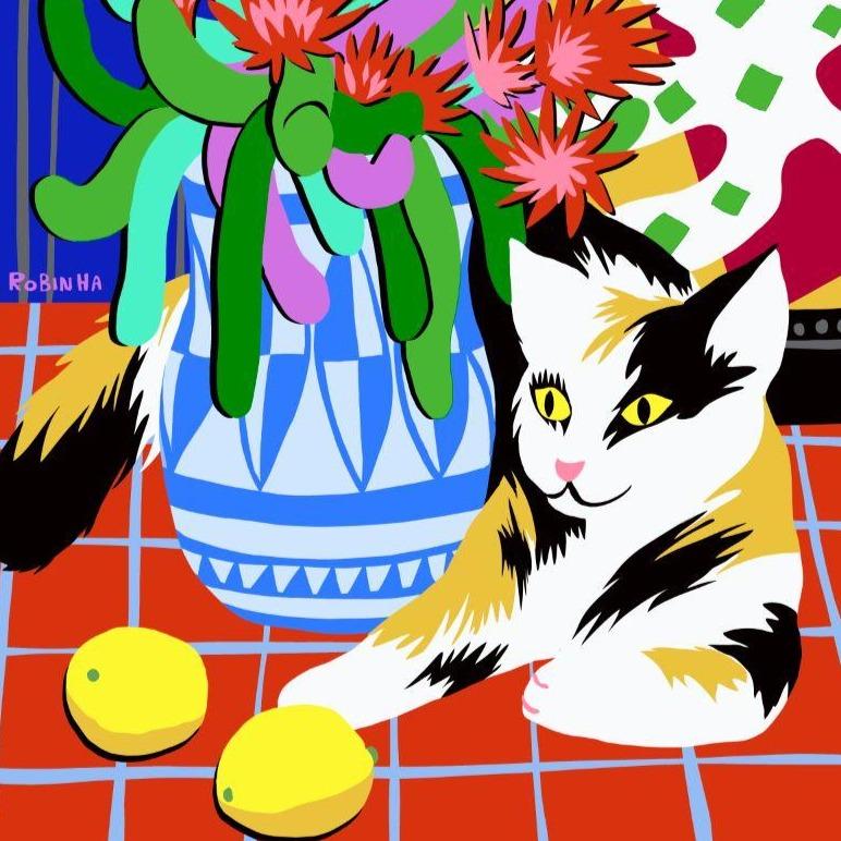 Digital Print - Matisse Cat - Gift & Gather