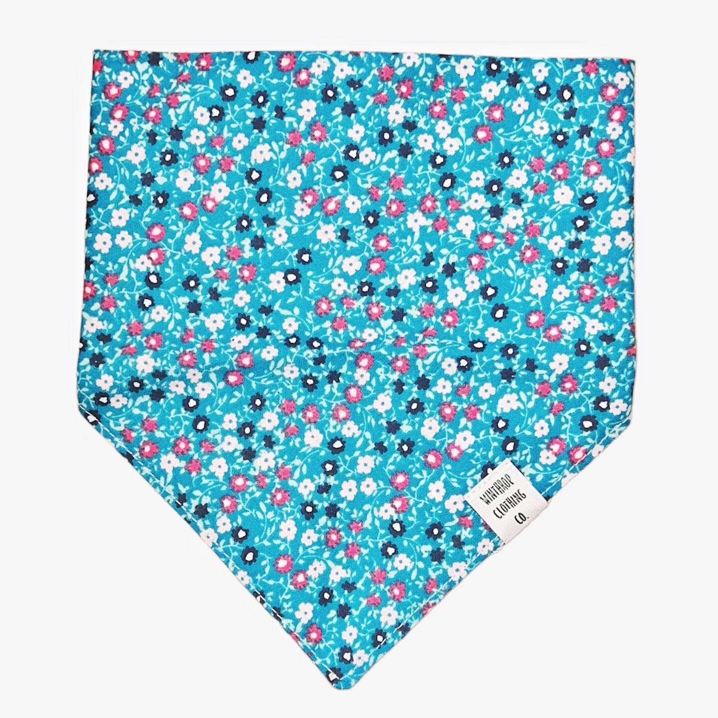 Dog Bandana - Vintage Floral - Teal - Gift & Gather