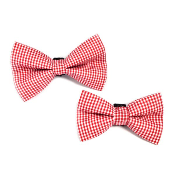 Dog Bow Tie - Red Gingham - Gift & Gather