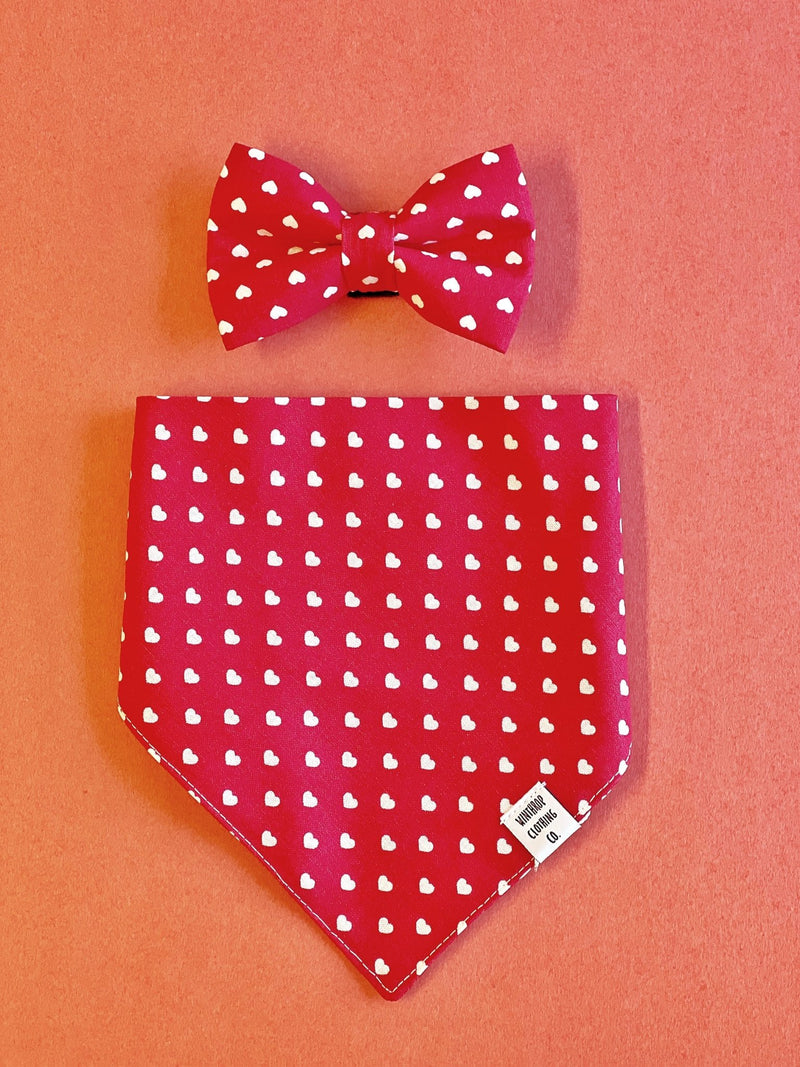 Dog Bow Tie - Red Heart - Gift & Gather