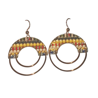 Earrings - Double Circle - Gift & Gather