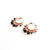 Earrings - Huggies - Hoops With Black Crystals - Gift & Gather