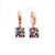 Earrings - Huggies - Hoops With Black Crystals - Gift & Gather