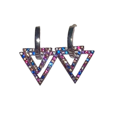 Earrings - Huggies - Hoops With Crystals - Gift & Gather