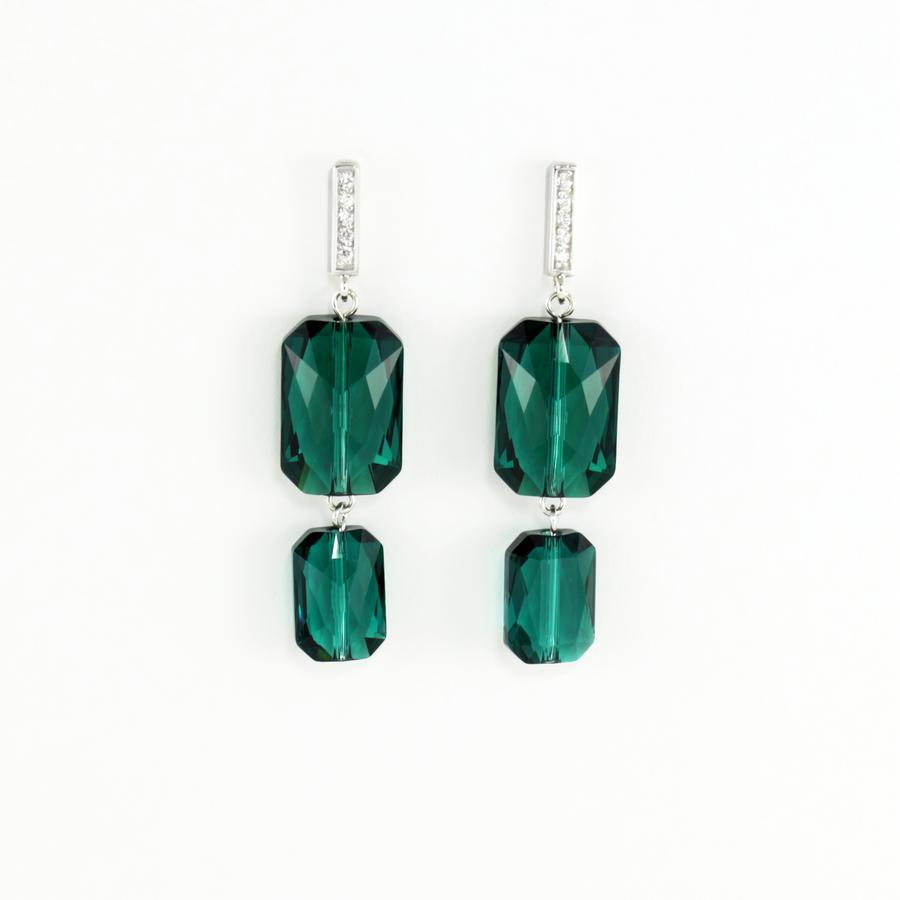 Earrings - Plaza - Emerald - Gift & Gather
