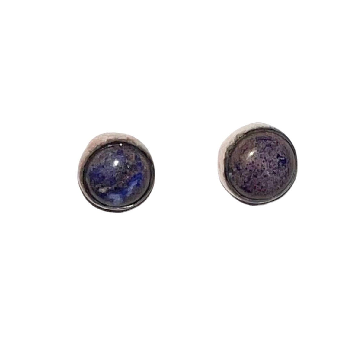 Earrings - Round Studs With Stones - Gift & Gather