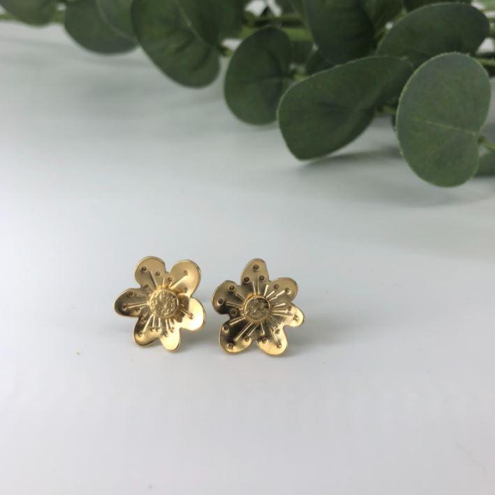Earrings - Studs- Handcrafted Flower - Gift & Gather