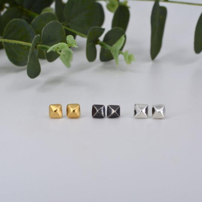 Earrings - Studs- Pyramid - Gift & Gather