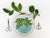 Embroidery Kit - Blue Flower Pot - Gift & Gather