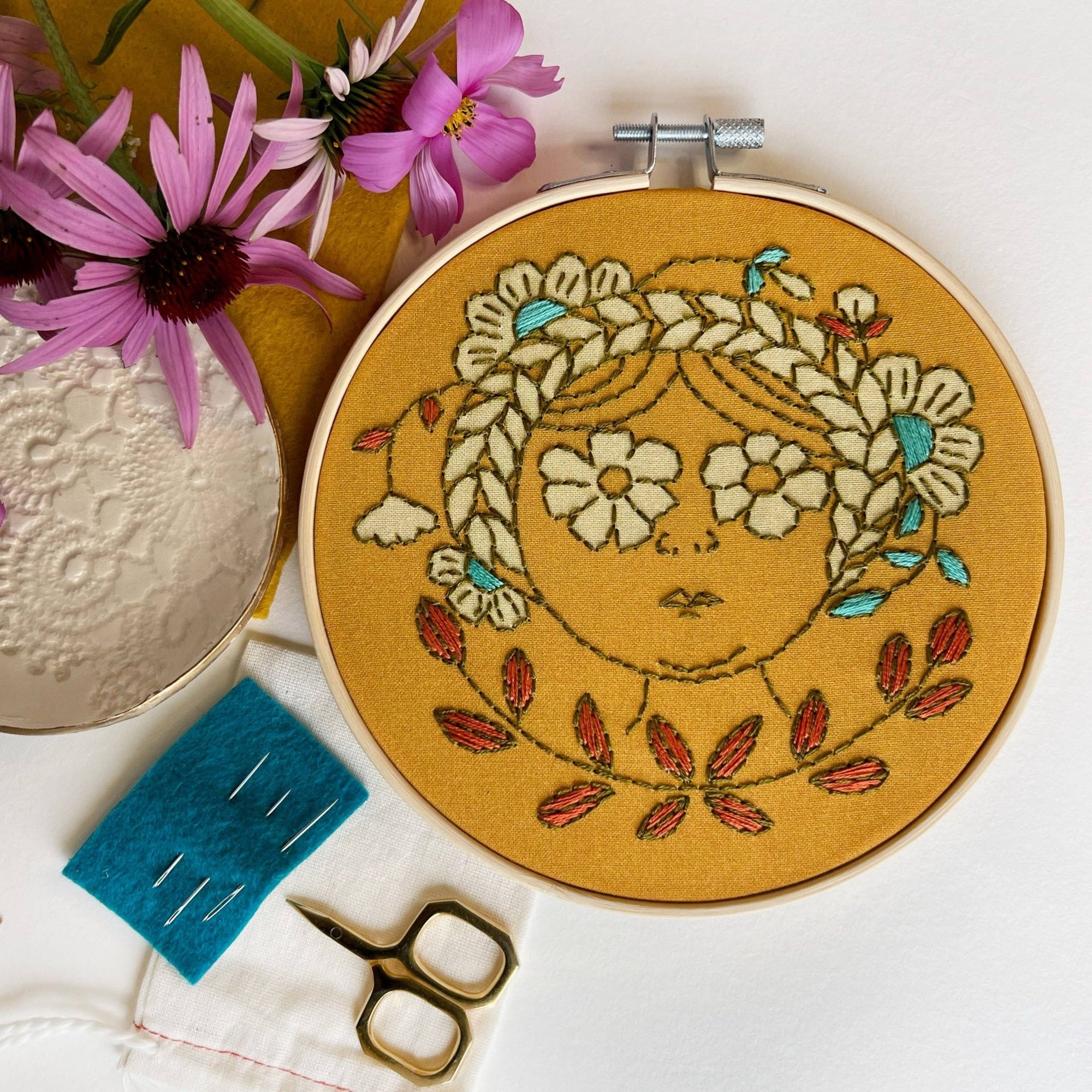 Embroidery Kit - Flower Child - Gift & Gather