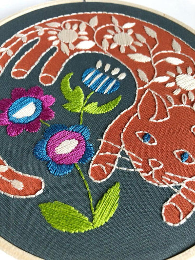 Embroidery Kit - Garden Cat - Gift & Gather