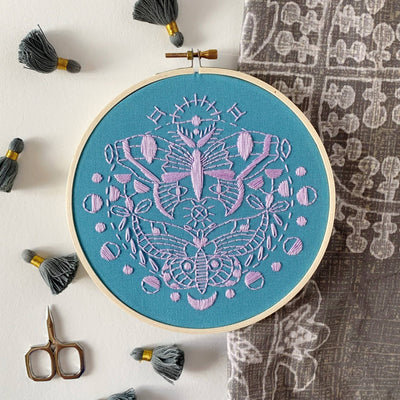 Embroidery Kit - Gemini Moths - Gift & Gather