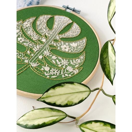 Embroidery Kit - Monstera - Gift & Gather