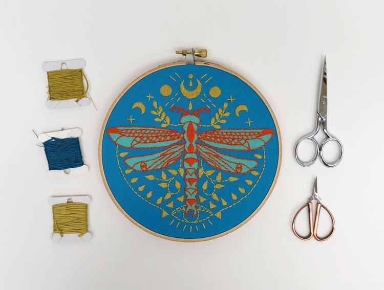 Embroidery Kit - Mystic Dragonfly - Gift & Gather