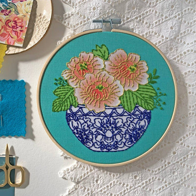 Embroidery Kit - Peony - Gift & Gather