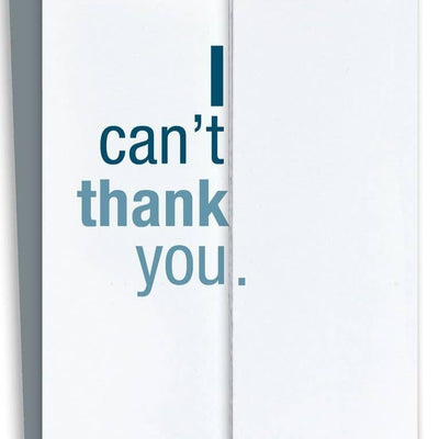 Fold-out Card - Can't Thank You - Gift & Gather
